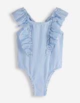 Plavky - Seersucker - svetle  modra