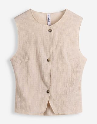 Knopfleiste - Beige