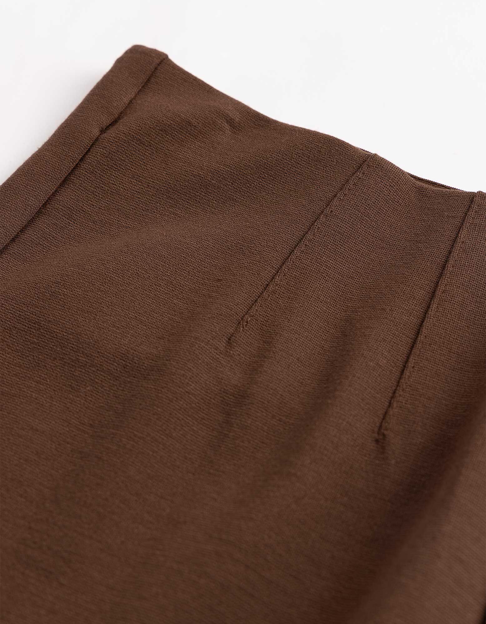 Leggings - Slim Fit - Braun