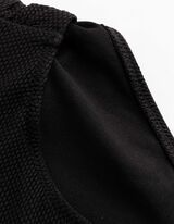 Bikinislip - Strukturiertes Material - schwarz