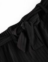 Püksseelik - soonikuline struktuur - must