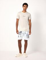 Majica kratek rokav - Enobarvno - Off-White bela
