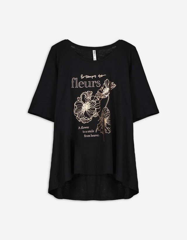 T-Shirt - Print - schwarz