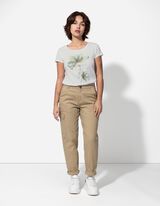 T-shirt - Stampa glitterata - bianco