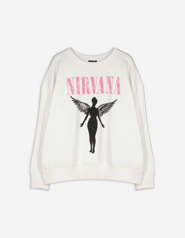 Pulóver - Nirvana - feher