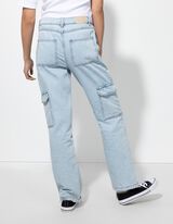 Džinsai - šviesiai mėlynas džinsinis audinys - sviesiai melynas