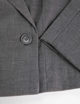 Pintsak - l&uuml;hendatud - hall