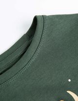 Zestaw piżamowy składający się z koszulki z długim rękawem i spodni  - Boże Narodzenie - ciemny zielony