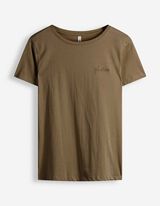 T-Shirt - Stickereien - Khaki