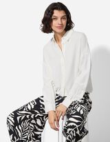 Bluza - Mje&scaron;avina lana - bijela