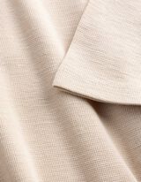 T-shirt - Wafelstructuur - Beige