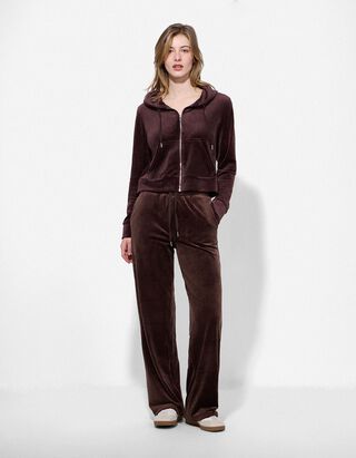 Hose - Weites Bein - dunkelbraun