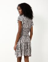 Rochie - Imprimeu allover - Kaki