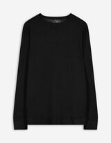 Pullover - Viskose-Mix - schwarz