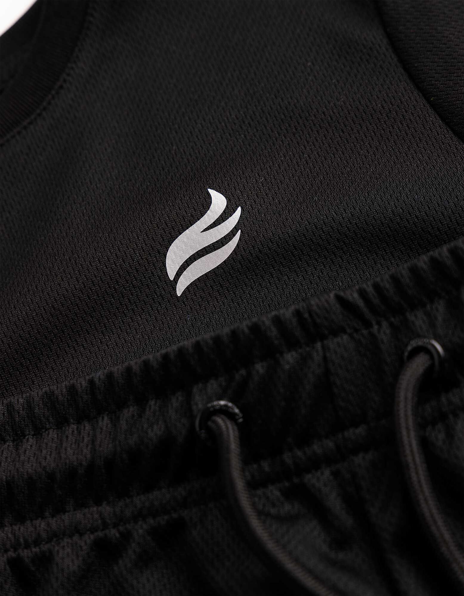 Souprava trička a kalhot - Předn&iacute; tisk - Čern&aacute;