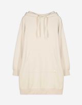 Šaty - Kapucňa s tunelovým sťahovaním - bezova