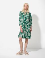 Haljina - &Scaron;areni print - tamno-zelena