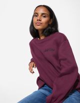 Bluză de trening - Mâneci balon - Mov inchis