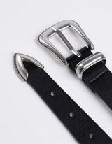 G&uuml;rtel - Lederoptik - schwarz