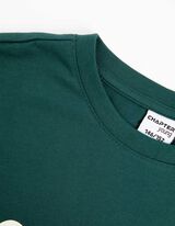 Longsleeve - Vooropdruk - donkergroen