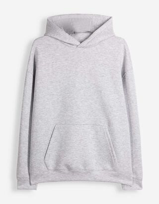 Mikina - Nadměrn&yacute; střih Oversized Fit - Světle &scaron;ed&aacute;