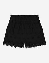 Mädchen Shorts - Lochspitze   