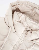 Prošiveni prsluk - Spuštena ramena - svijetlo siva