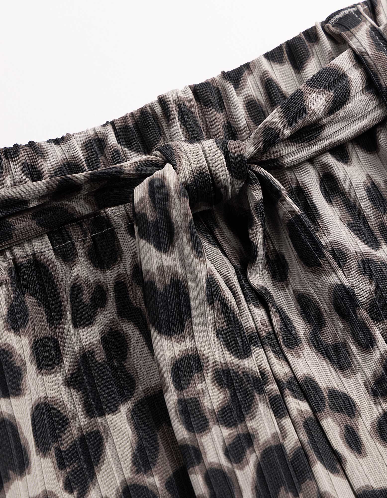 Culotte - Print all-over - lichtgrijs