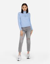 Majica dugih rukava - Rajsferšlus - svetlo-plava