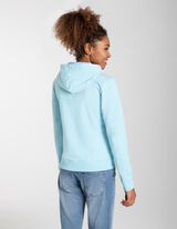 Sportska majica sa zatvaračem - Kapuljača s vezicom - tirkizna