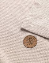 T-Shirt - Knopfleiste - beige