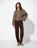 kurtka - krótki - brazowy