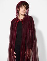 Umhang - einfarbig - dunkelrot