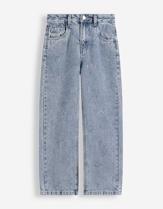Jeans - Picior larg - Albastru &icirc;nchis