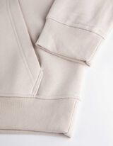 Felpa con cappuccio - Misto cotone - beige