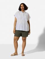 Bluse - Brusttasche - Khaki