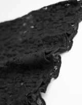 Shirt - Lochspitze - schwarz