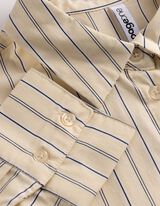 Bluse - Streifen - hellgelb