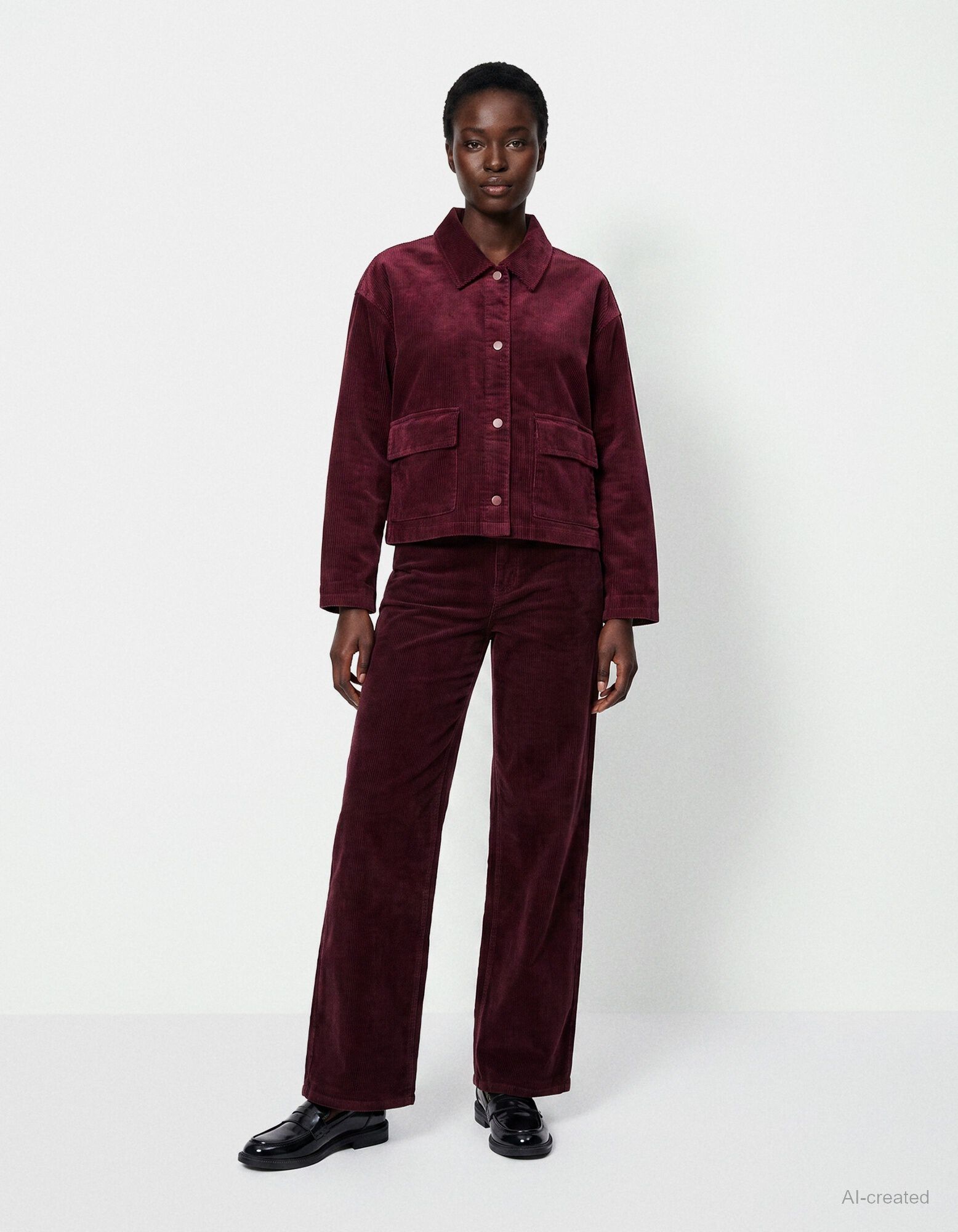Jacke - Cord - Lila