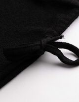 Strickshirt - Viskose-Mix - Schwarz