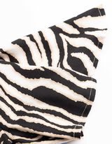 Kleid - Allover-Print - wei&szlig;