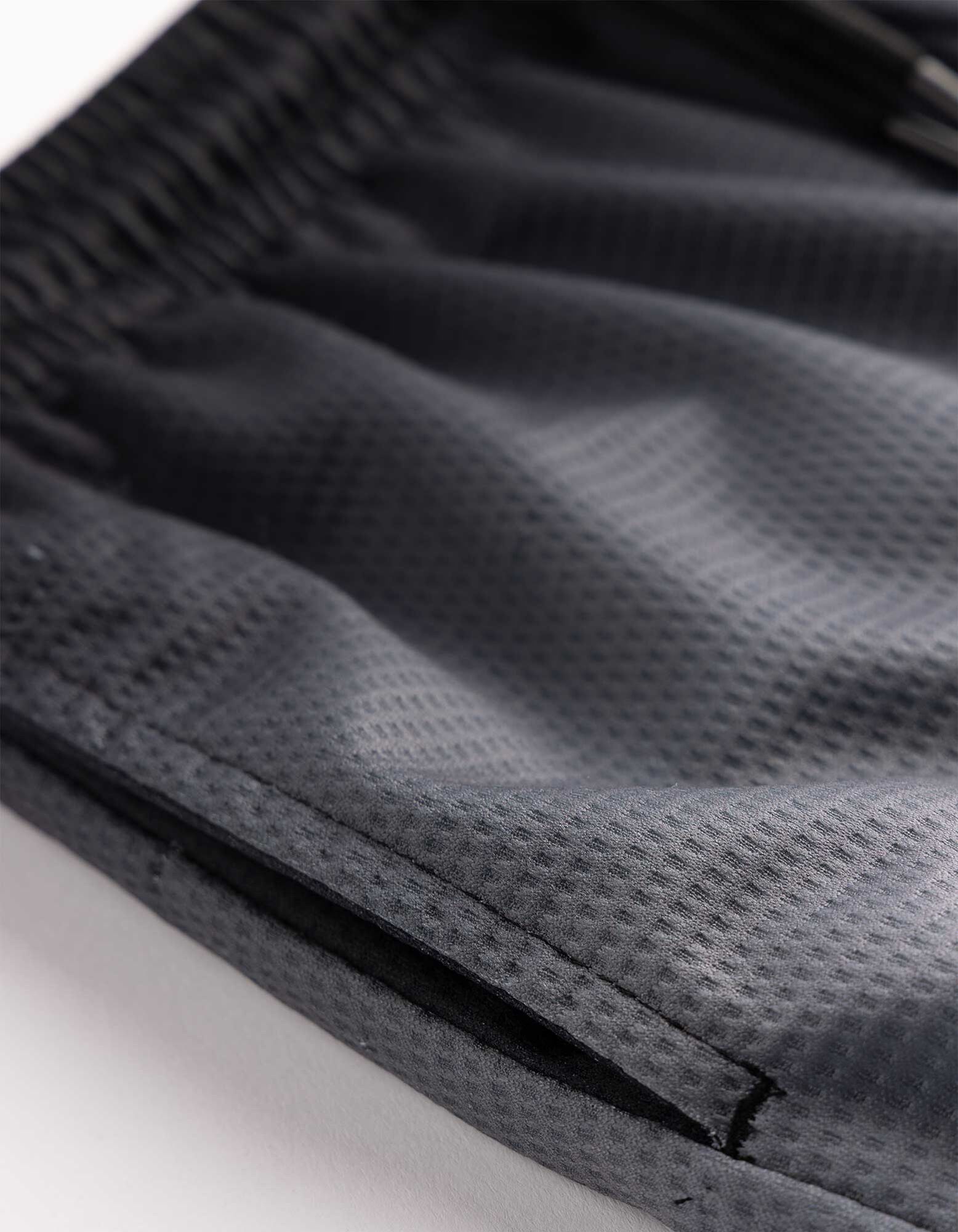 Bermudy  - S&iacute;ťovina - Tmavě &scaron;ed&aacute;