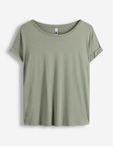 T-Shirt - Viskose-Mix - t&uuml;rkis