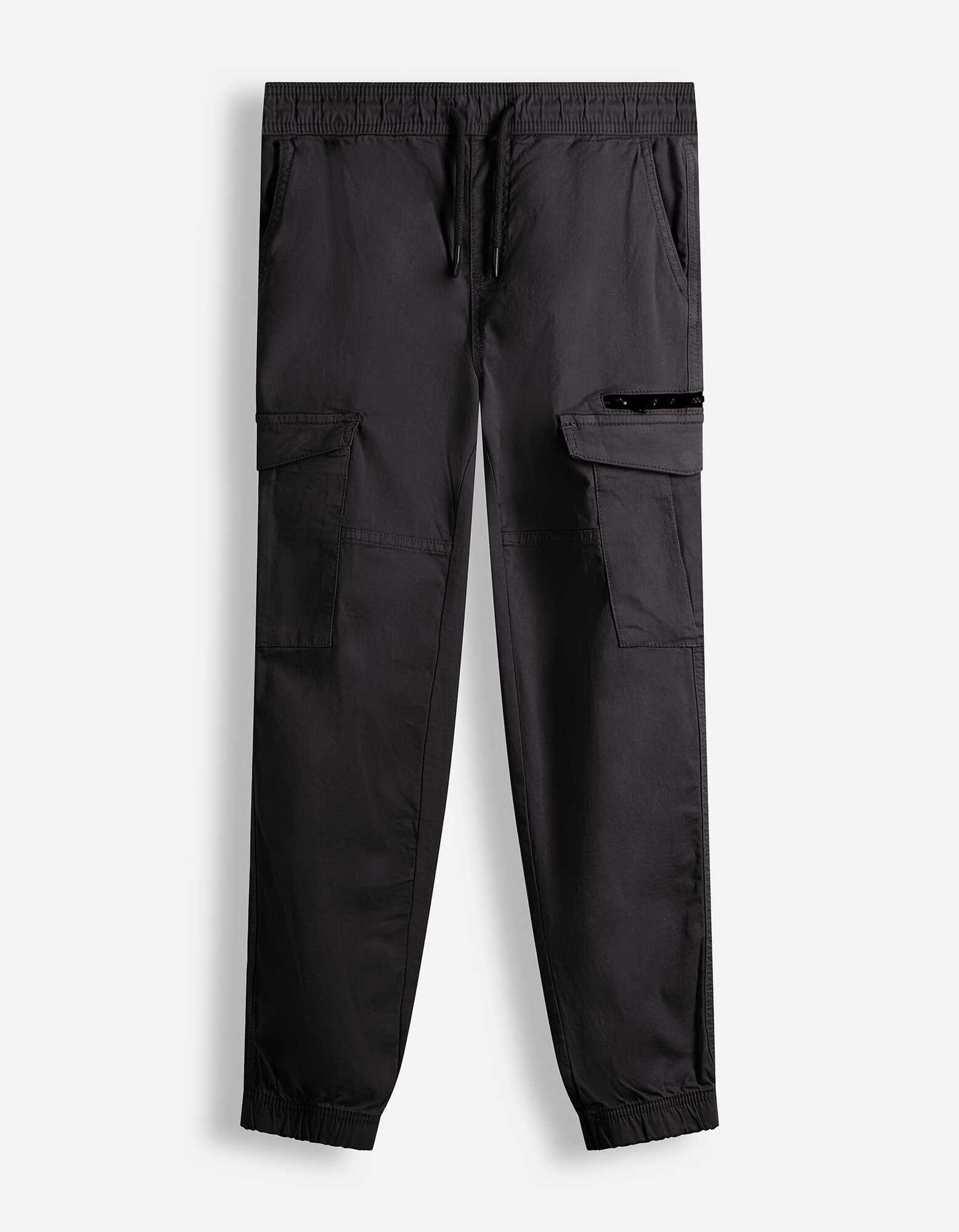 Cargohose - Jogger Fit - Schwarz
