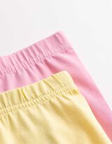 Cyklistick&eacute; kalhoty - 2 ks v balen&iacute; - sv. zluta