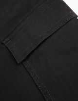 Pantaloni cargo - Misto cotone - nero