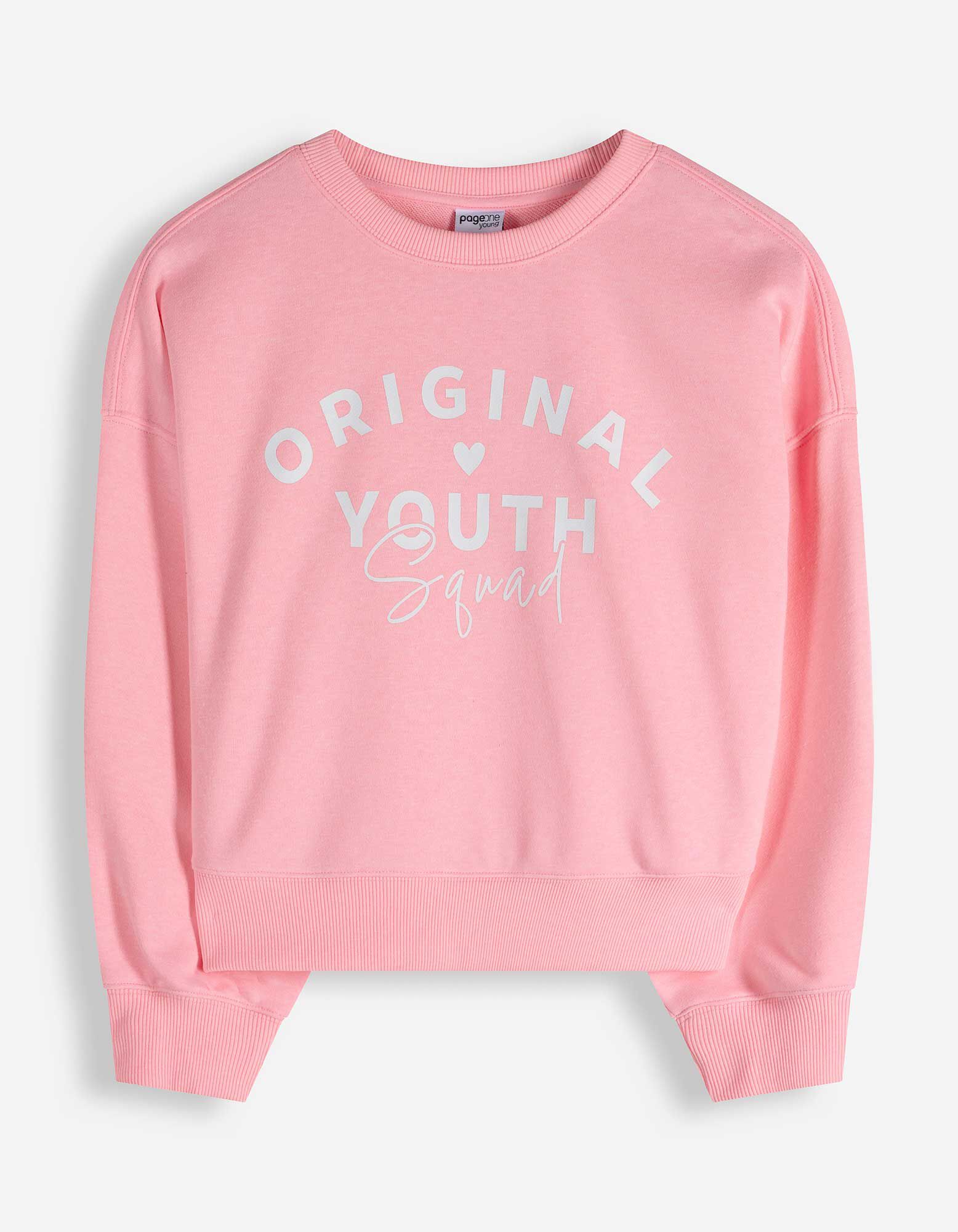 Sweatshirt - Print - Pink
