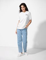 T-shirt - Impression au dos - blanc