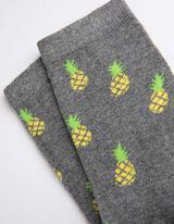 Zokni - Elszórt nyomott minta - szürke