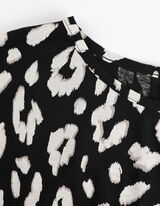 Póló - Visszahajtott ujj - fekete